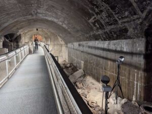 Bunkersystem unter der Ausstellung