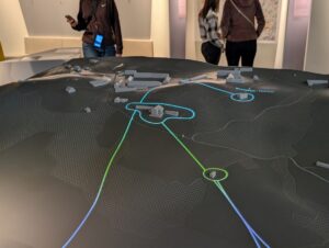 Der Berghof in der Mitte als Modell